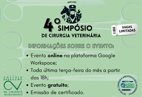 4º Simpósio Nacional De Cirurgia Veterinária Do Cbcv 2024