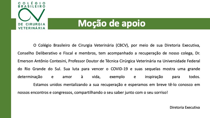 Moção de apoio